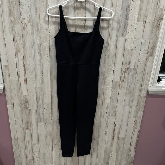 Abercrombie & Fitch Black Ponte Unitard One Piece Jumpsuit Athletic Lounge XSP - Picture 2 of 8